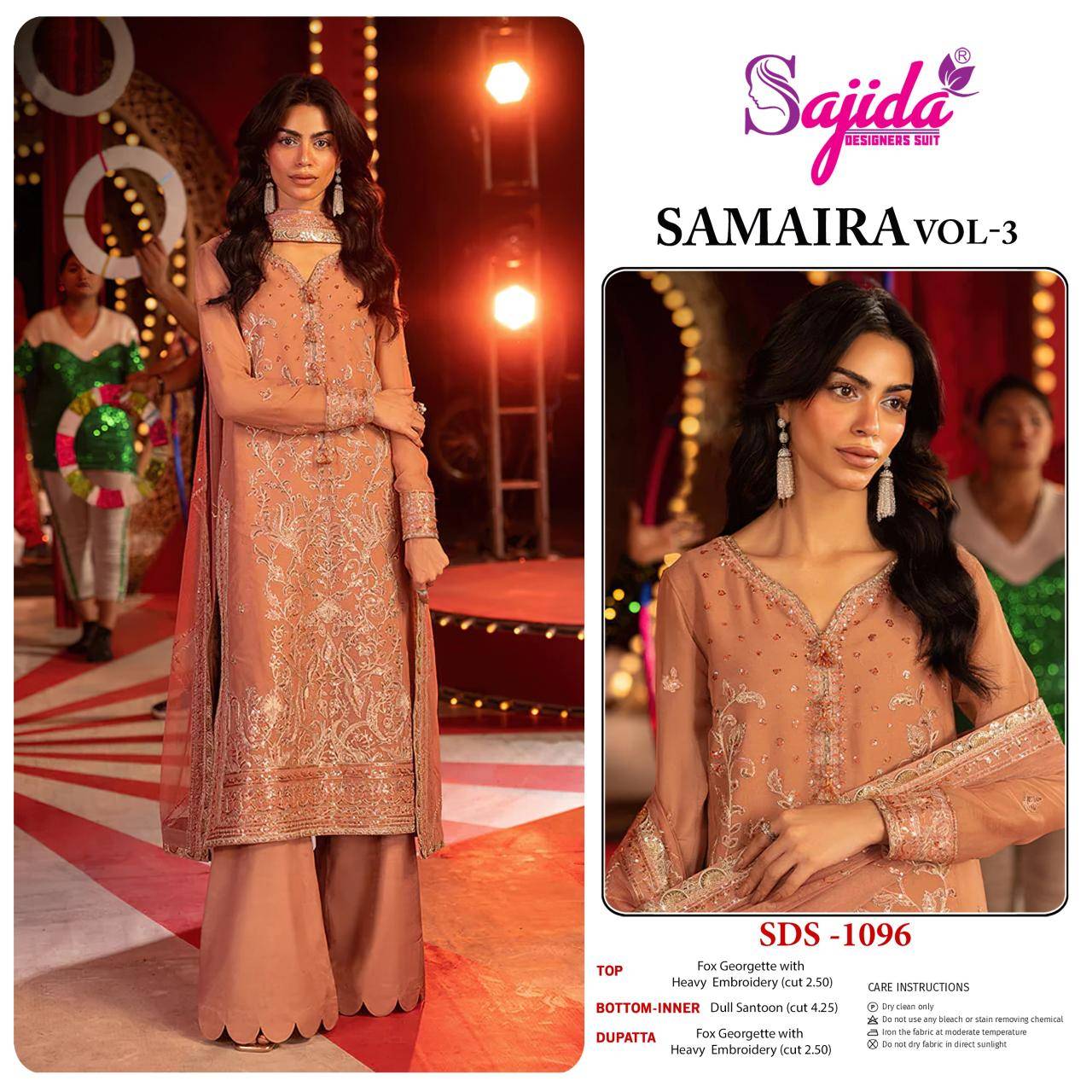 Sajida samaira vol-3 Designer salwar kameez wholesale